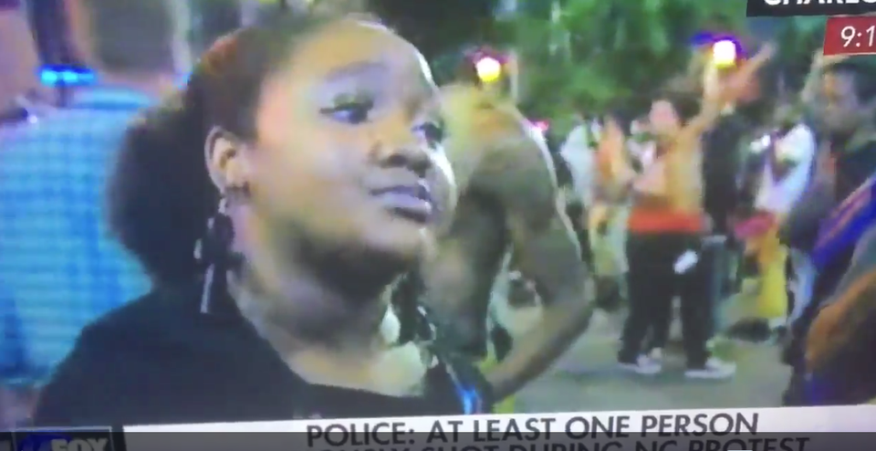 This Charlotte Protestor Set A Reporter Straight For Asking An Obvious Question